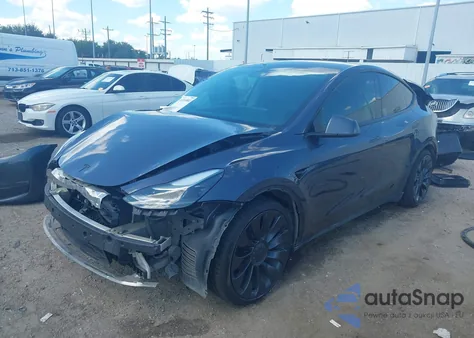 2023 Tesla Model Y Performance Dual Motor All-Wheel Drive из США, поврежденный, VIN 7SAYGDEF4PF785348